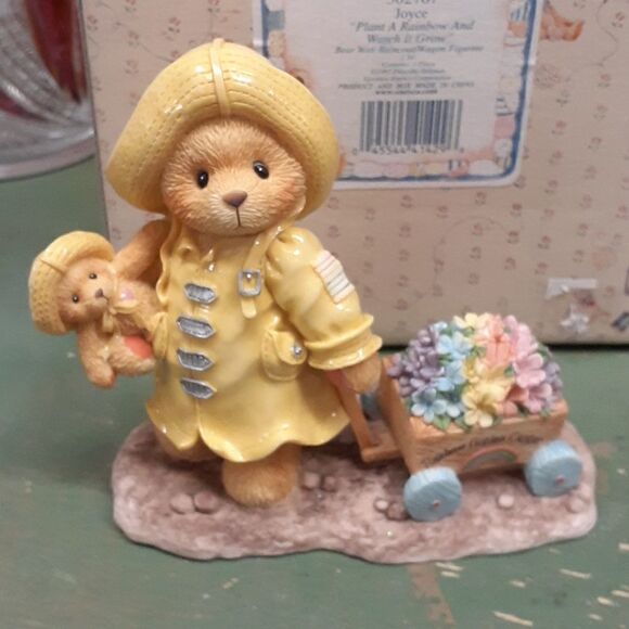Cherished Teddies 1997 Joyce Plant A Rainbow And Watch It Grow SPRING w/ Box I8 - Picture 1 of 11